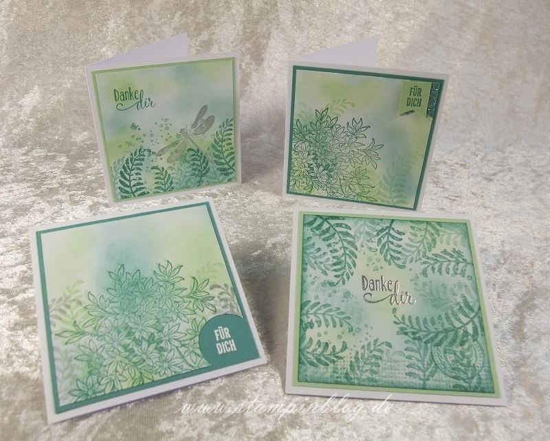 Karte-Danke-Awesomely-Artistic-Glitter-Silber-Lagunenblau-Jade-Stampin