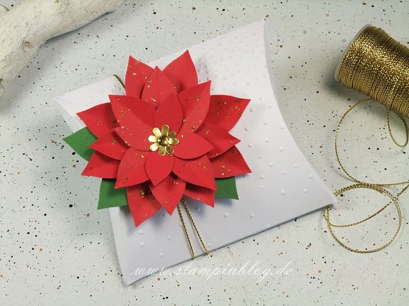 Verpackung-Pillow-Box-quadratisch-square-Weihnachtsstern-Stampinblog-Stampin