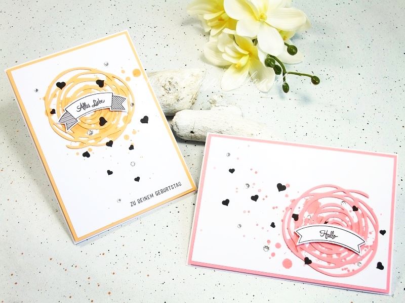 Geburtstag-Grüße-Karte-Wunderbar-Verwickelt-Flamingorot-Pfirsich-Pur-Stampinblog-Stampin