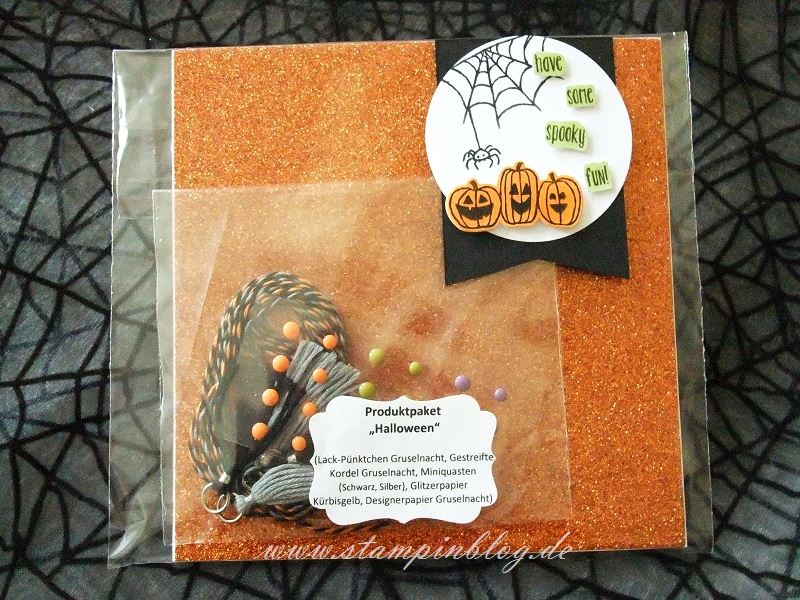 Produktpaket-Halloween-Glitzerpapier-Gruselnacht-Kordel-Miniquasten-Lackpünktchen-Stampinblog-Stampin