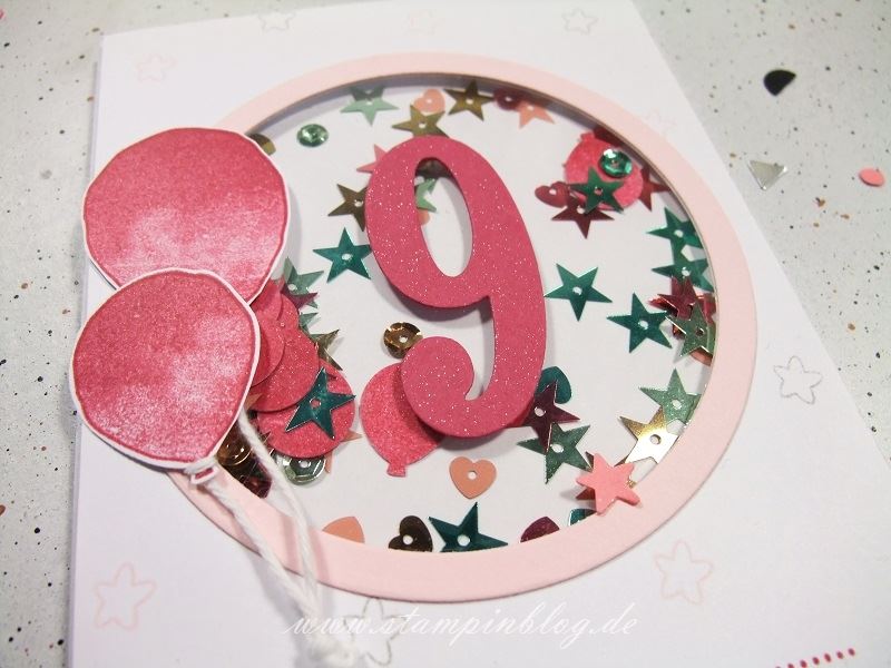Geburtstag-Glückwunsch-Karte-Zahl-Mädchen-Luftballon-Pink-Stampinblog-Stampin