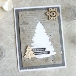 Weihnachtskarten in Grautönen
