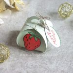 Süße Erdbeeren in der Mini-Zierschachtel